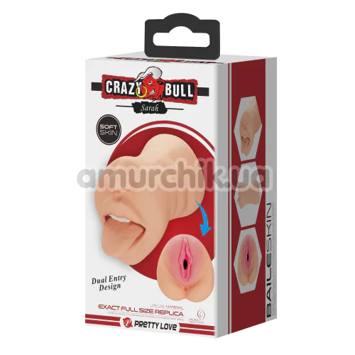Мастурбатор Crazy Bull Sarah, тілесний