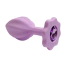 Набор анальных пробок с фиолетовым кристаллом Alume Silicone Plug, фиолетовый - Фото №5