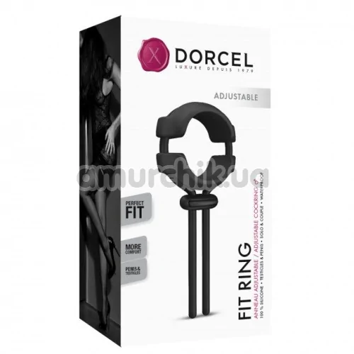 Эрекционное кольцо Dorcel Fit Ring, черное