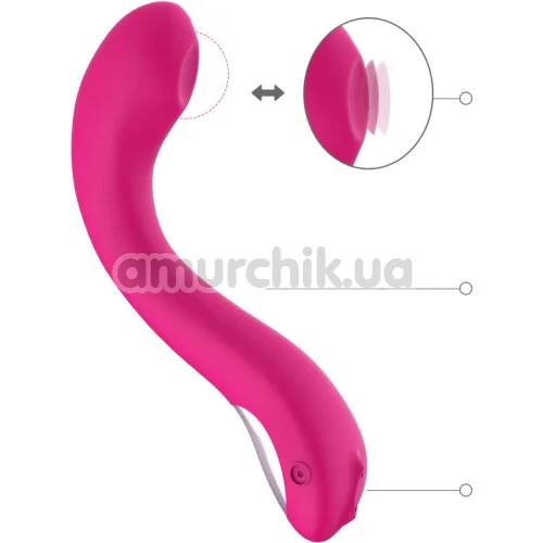 Вибратор-пульсатор для точки G Lovense Osci, розовый