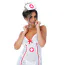 Костюм медсестри Daring Intimates Hot Nurse Roleplay Set, білий: сукня + чепчик + трусики-стрінги + панчохи - Фото №4