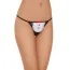 Трусики-стрінги G-string чорно-білі (модель 2429) - Фото №1