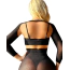 Платье Star Night Net Open Mini Dress, черное - Фото №4