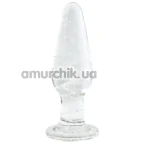 Анальная пробка Firefly Tapered Glass Plug Small, светящаяся в темноте - Фото №1
