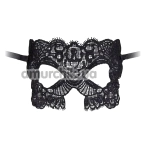 Маска DS Fetish Lacy Mysterious Eye Mask, черная - Фото №1