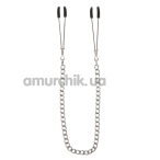 Зажимы для сосков Taboom Tweezers With Chain, серебряные - Фото №1
