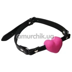 Кляп Pink Heart Zcr, розовый - Фото №1