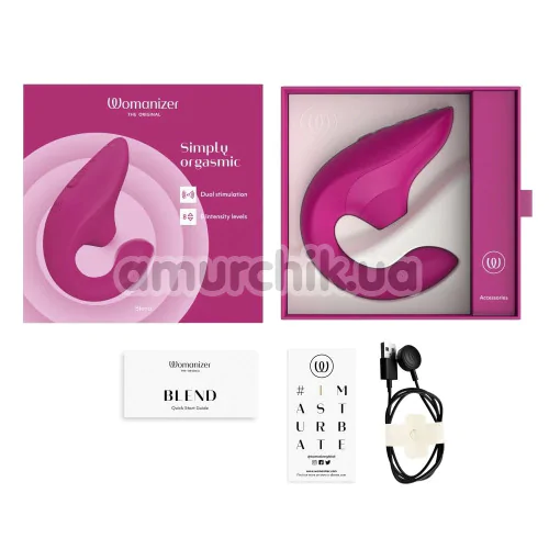 Вибратор Womanizer Blend, темно-розовый