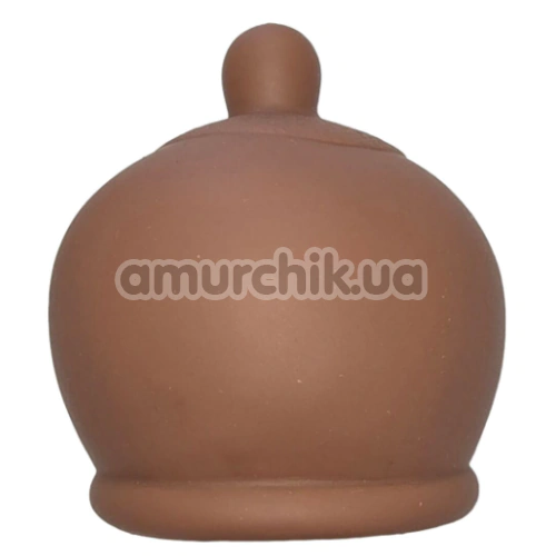 Игрушка-пищалка в виде груди Diverty Sex Boobs, коричневая - Фото №1