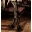 Чулки Black Stockings With Flower & Lace Cuffs черные (модель B1177) - Фото №2
