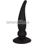 Анальна пробка Silicone Rump Rider, чорна - Фото №1