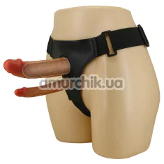 Полый страпон Pretty Love Harness Briefs Keaven, телесный - Фото №1