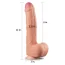 Фаллоимитатор Dual-Layered Silicone Nature Cock LV411011, телесный - Фото №5