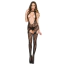 Комбинезон Music Legs Lace Cutout Cami Garter With Attached Stockings, черный - Фото №1