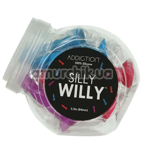 Набір фалоімітаторів Addiction Silly Willy, різнокольоровий
