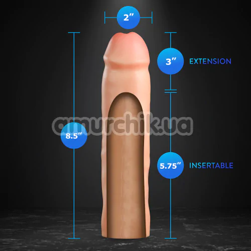 Насадка на пенис Performance Plus 8.5 Vindicate Penis Extender, телесная