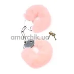 Наручники Boss Series Fetish Furry Cuffs, светло-розовые - Фото №1