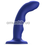 Вибратор с пульсацией Strap-On-Me Tapping Dildo Wave M, синий - Фото №1
