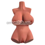 Мастурбатор PDX Plus Perfect 10 Torso, світло-коричневий - Фото №1