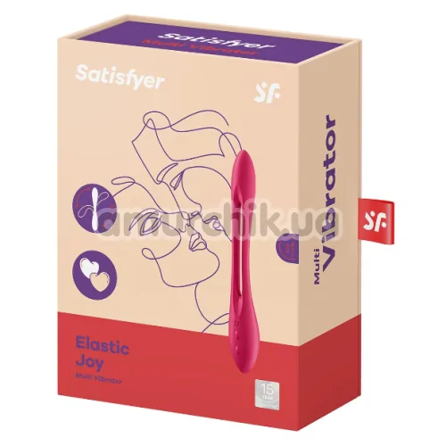Вібратор Satisfyer Elastic Joy, червоний