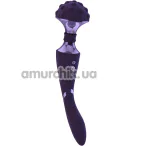 Универсальный вибромассажер Vive Shiatsu Double Bendable Massager Wand, фиолетовый - Фото №1