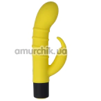 Вібратор Virgite Fluo Mini Rabbit Vibe F3, жовтий - Фото №1