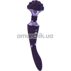 Универсальный вибромассажер Vive Shiatsu Double Bendable Massager Wand, фиолетовый - Фото №1