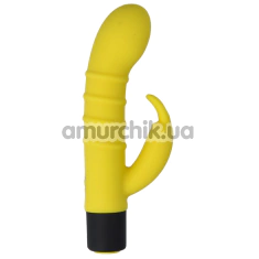 Вібратор Virgite Fluo Mini Rabbit Vibe F3, жовтий - Фото №1