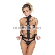 Бондаж Fetish Tentation Enjoy Pain Harness Straps For Neck And Wrists, черный - Фото №1
