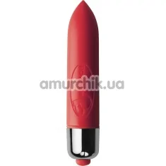 Кліторальний вібратор Rocks-Off RO-80mm 7-speed Power Packed Pleasure, червоний - Фото №1