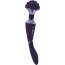 Универсальный вибромассажер Vive Shiatsu Double Bendable Massager Wand, фиолетовый - Фото №1