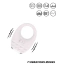 Виброкольцо для члена Odeco Every Night Toys Luxury Diamond, светло-розовое - Фото №3