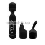Універсальний масажер Pretty Love Magical Massager + 2 насадки, чорний - Фото №1