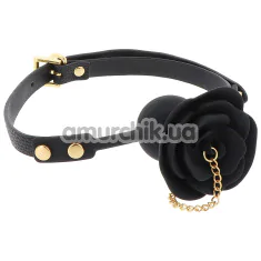 Кляп Taboom Dona Rose Ball Gag with Plug, черный - Фото №1