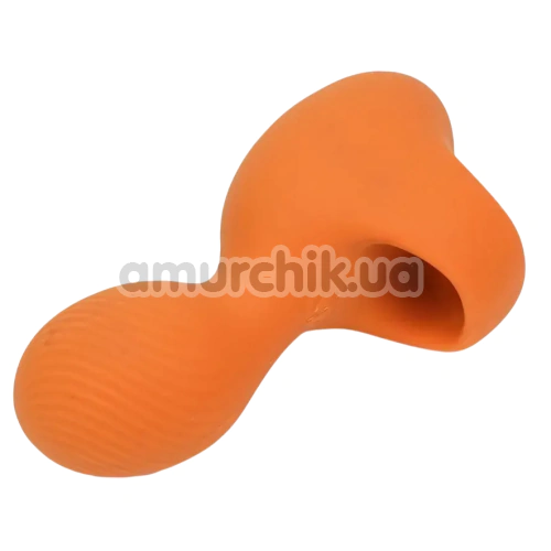 Вібратор на палець Sweet Em Velvet Lure Ring, помаранчевий - Фото №1