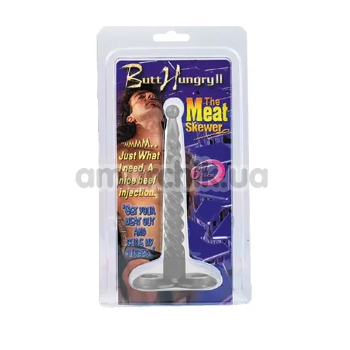 Анальний стимулятор Butt Hungry II The Meat Skewer, прозорий