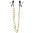 Зажимы для сосков с цепочкой Lucky Bay Nipple Play Gold Chain, золотые - Фото №1