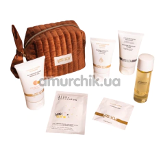 Набір інтимних засобів YESforLOV Valentine's Day Pouch в коричневій косметичці - Фото №1