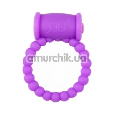Віброкільце Beaded Vibrating Ring, фіолетове - Фото №1