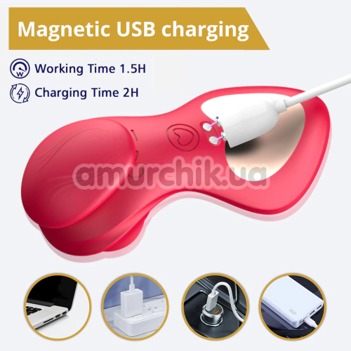 Кліторальний вібратор Sweet Play Panty Vibrator With Remote Control A1, червоний