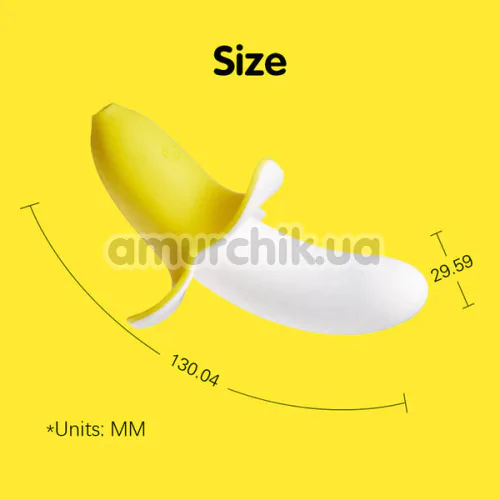 Вібратор для точки G Banana Bliss, жовтий
