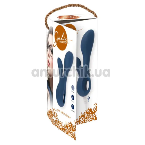 Вибратор Julie Lovetoys Mini Rabbit Vibrator, синий
