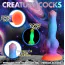 Фаллоимитатор Creature Cocks Space Cock Glows In The Dark, разноцветный - Фото №20