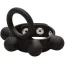 Ерекційне кільце для члена Weighted Silicone Medium C-Ring Ball Stretcher, чорне - Фото №1