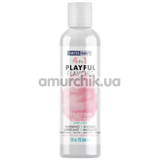 Лубрикант з зігріваючим ефектом Swiss Navy 4 in 1 Playful Flavors Cotton Candy - цукрова вата, 29.5 мл - Фото №1