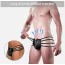 Трусы-стринги мужские Star Night Zipper String Mens Strap Thong, черные - Фото №16