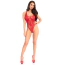 Боді Leg Avenue Drive Me Wild Lace Teddy, червоне - Фото №7