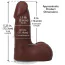 Фаллоимитатор Doc Johnson The Realistic Cock With Balls 5, коричневый - Фото №6
