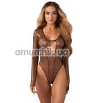 Боди Obsessive Soranna Long-Sleeved, коричневое - Фото №1