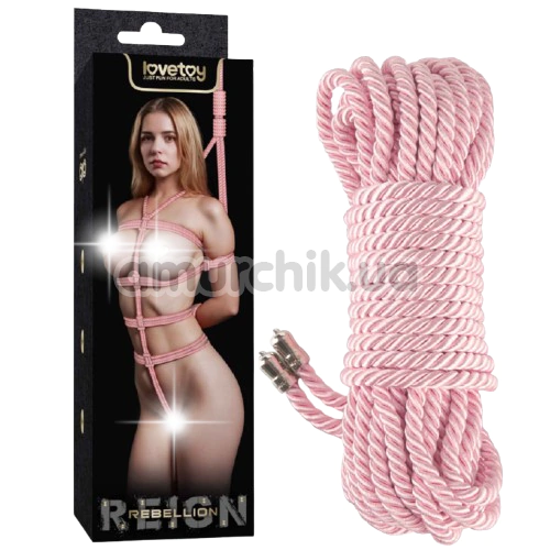 Веревка Lovetoy Rebellion Reign, розовая